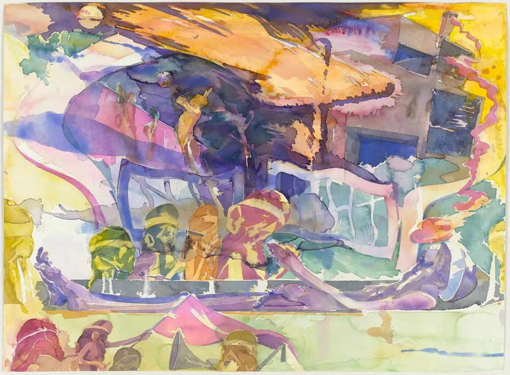 Untitled, by Peter Stauss, watercolor, 2002