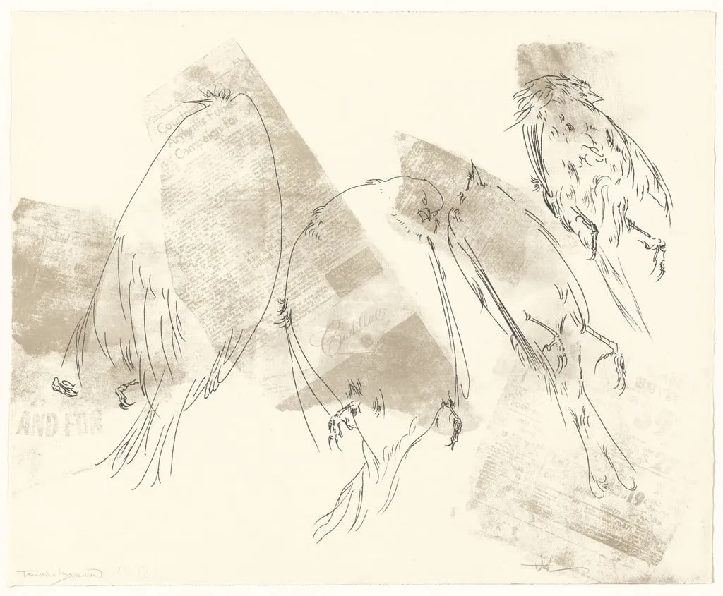 Untitled, by Peter Takal, ink, 1964