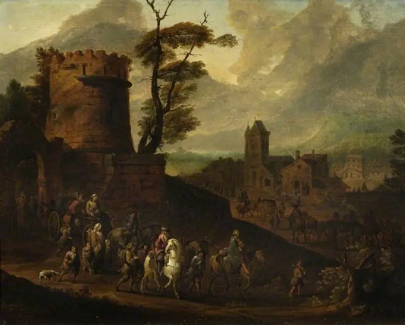View of a town, by Peter Tillemans