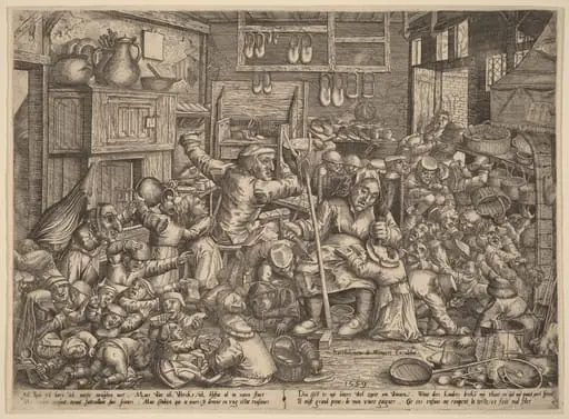 The Cobbler's Unruly Family, by Peter van der Borcht