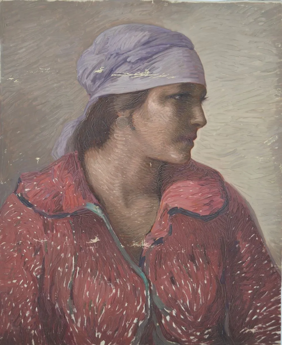 Portret (de) femeie, by Petre Bulgăraș, unspecified, 1929