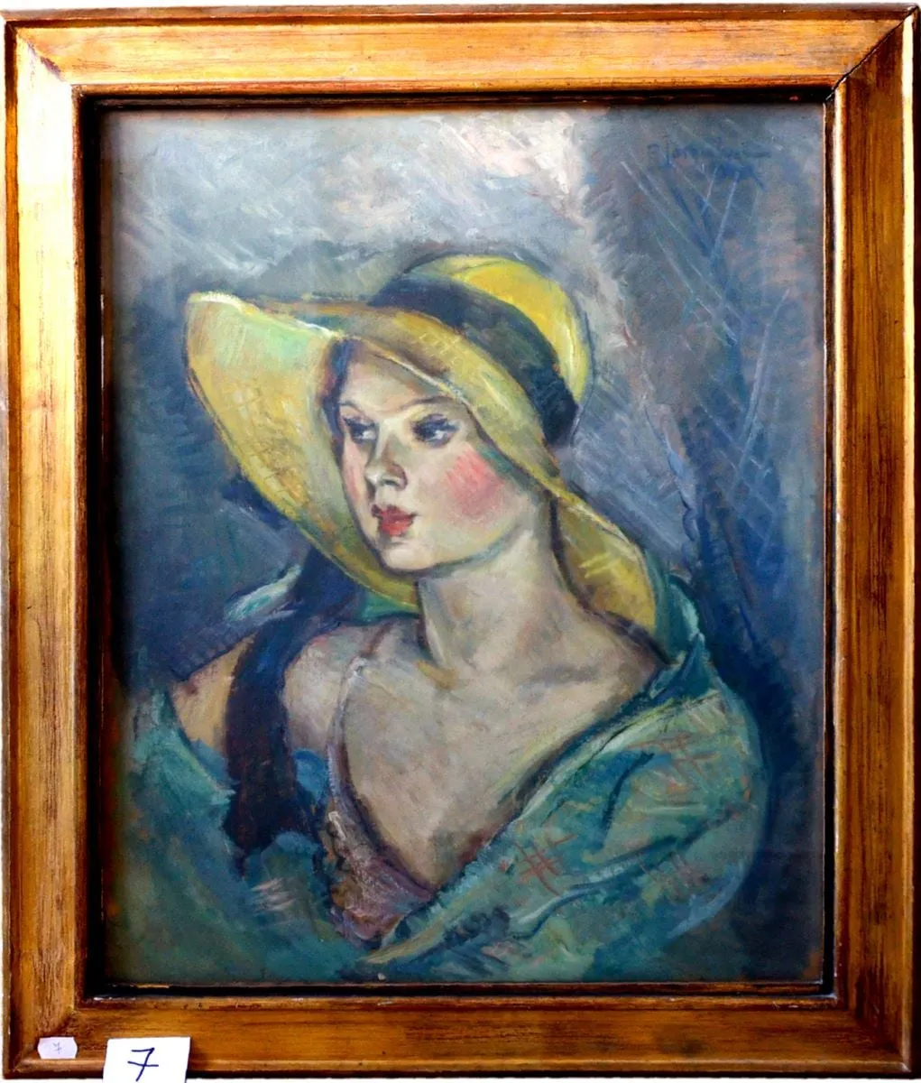 Fată cu pălărie (Puia Rebreanu), by Petre Iorgulescu-Yor, 1930