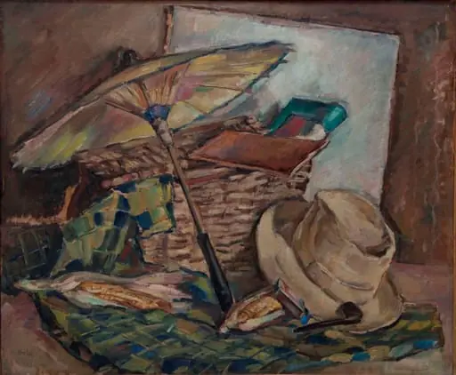 Natură moartă (Umbrela japoneză), by Petre Iorgulescu-Yor