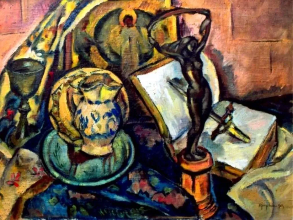 Natură statică cu stilet, by Petre Iorgulescu-Yor, unspecified, 1924