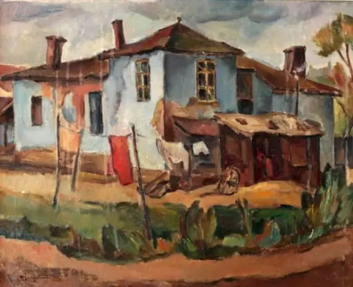 Peisaj cu case, by Petre Iorgulescu-Yor