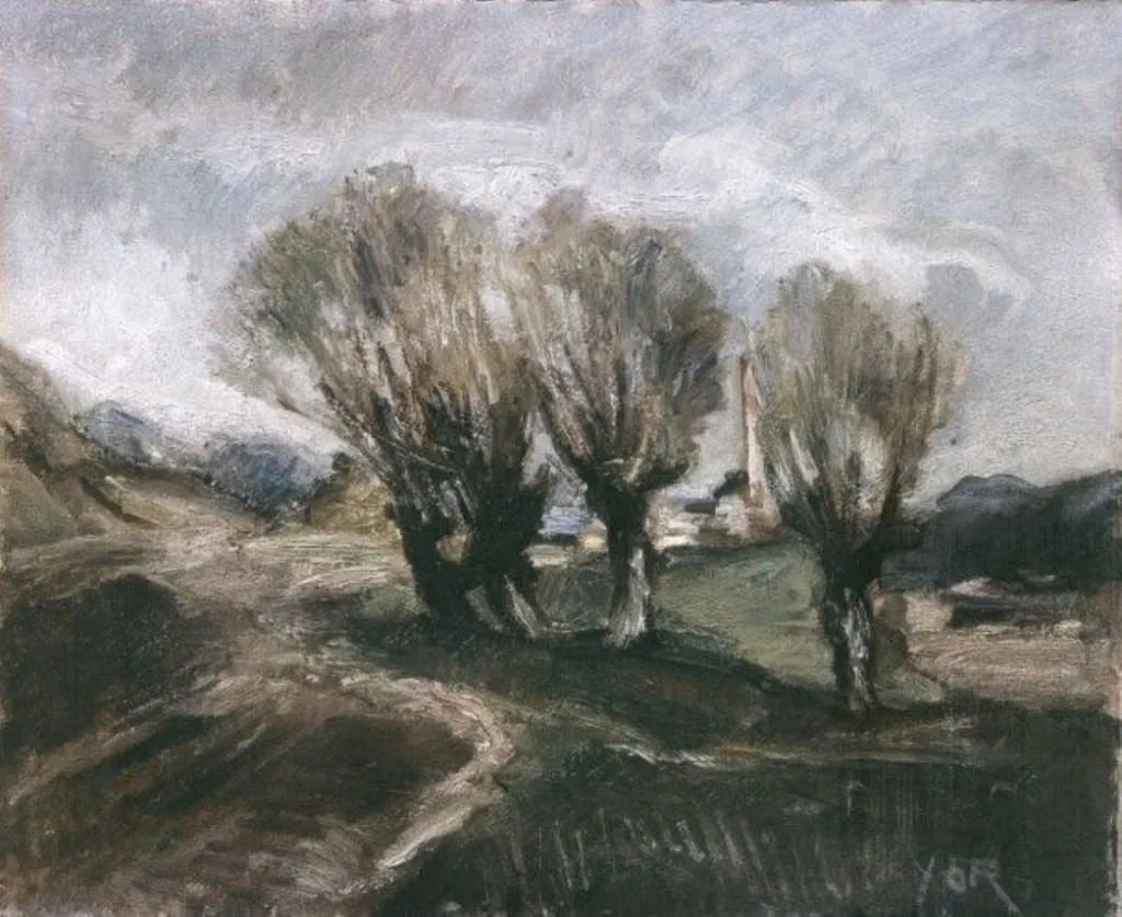 Peisaj cu copaci, by Petre Iorgulescu-Yor, unspecified, 1924