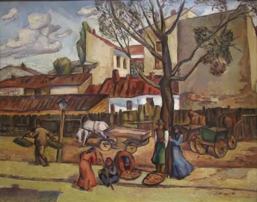 Piață din Bucureștii Vechi, by Petre Iorgulescu-Yor