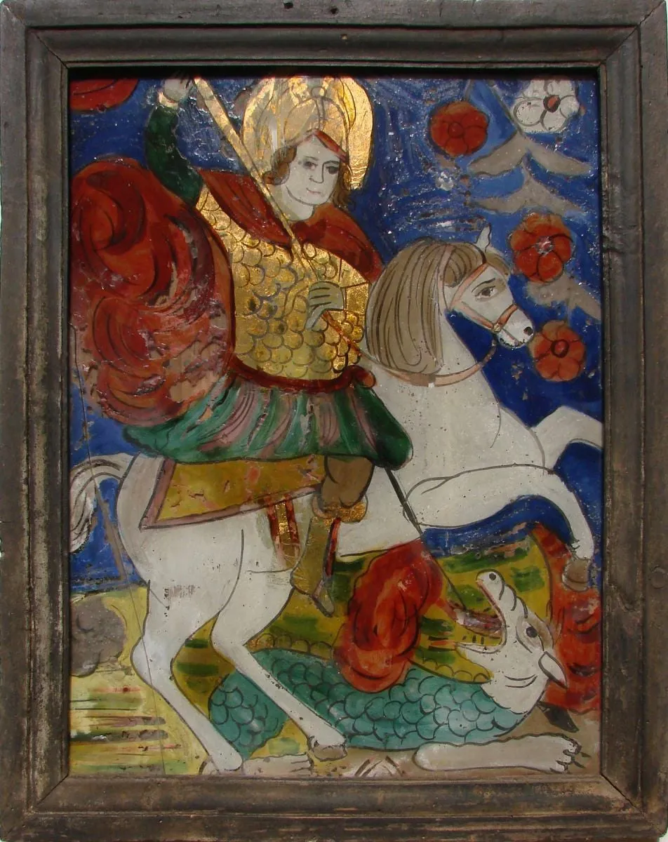 Sf. Gheorghe, ucigând balaurul, by Petru Prodan