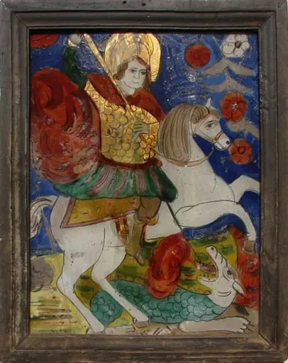 Sf. Gheorghe, ucigând balaurul, by Petru Prodan