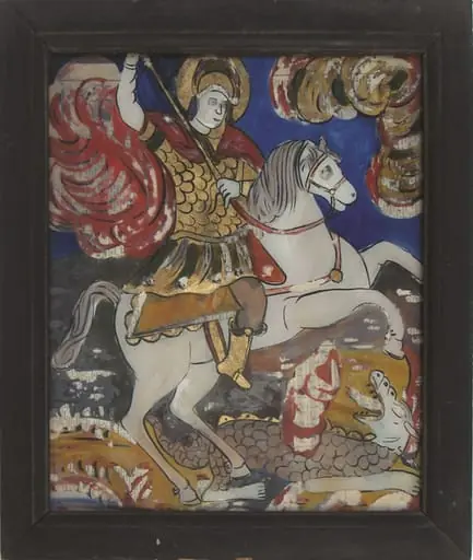 Sf. Mucenic Gheorghe ucigând balaurul, by Petru Prodan