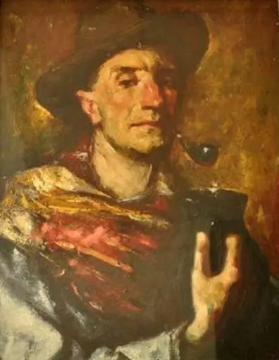 Portret cu lulea, by Petru Remus Troteanu