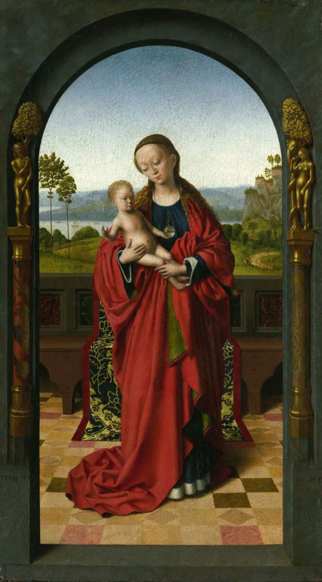Madonna, by Petrus Christus, oil, 1445