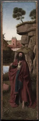 Saint John the Baptist in a Landscape, by Petrus Christus