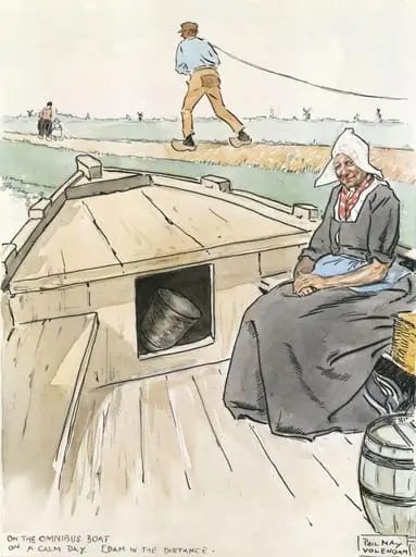 The Omnibus Boat on a calm day, by Phil May
