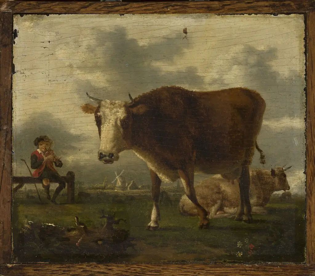 Cows in the pasture, by Philibert-Benoît de La Rue