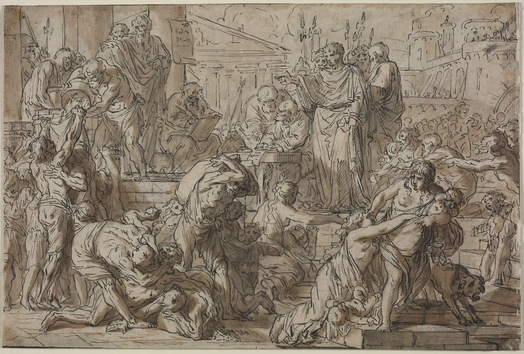 Roman Subject, by Philibert-Benoît de La Rue, 1704