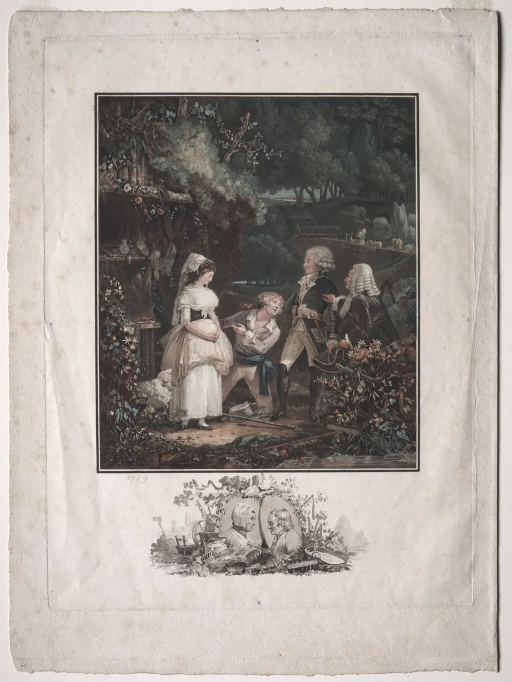 Annette and Lubin, by Philibert-Louis Debucourt, 1789