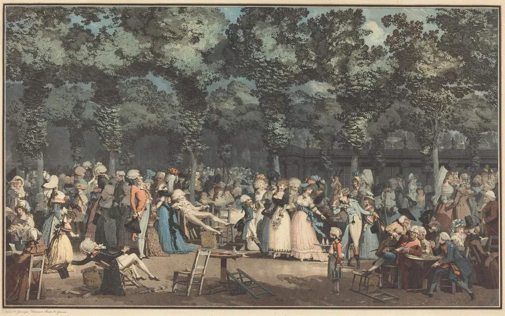 La Promenade Publique, by Philibert-Louis Debucourt, ink, 1792
