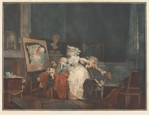 Les Deux Baisers (The Two Kisses), by Philibert-Louis Debucourt