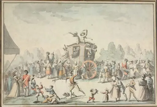 Scène de Carnaval, by Philibert-Louis Debucourt