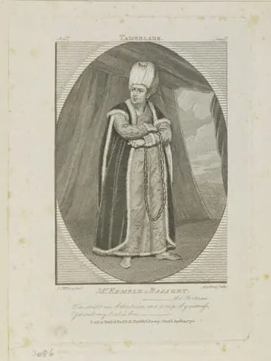 Mr. Kemble as Bajazet in 'Tamerlane', by Philip Audinet