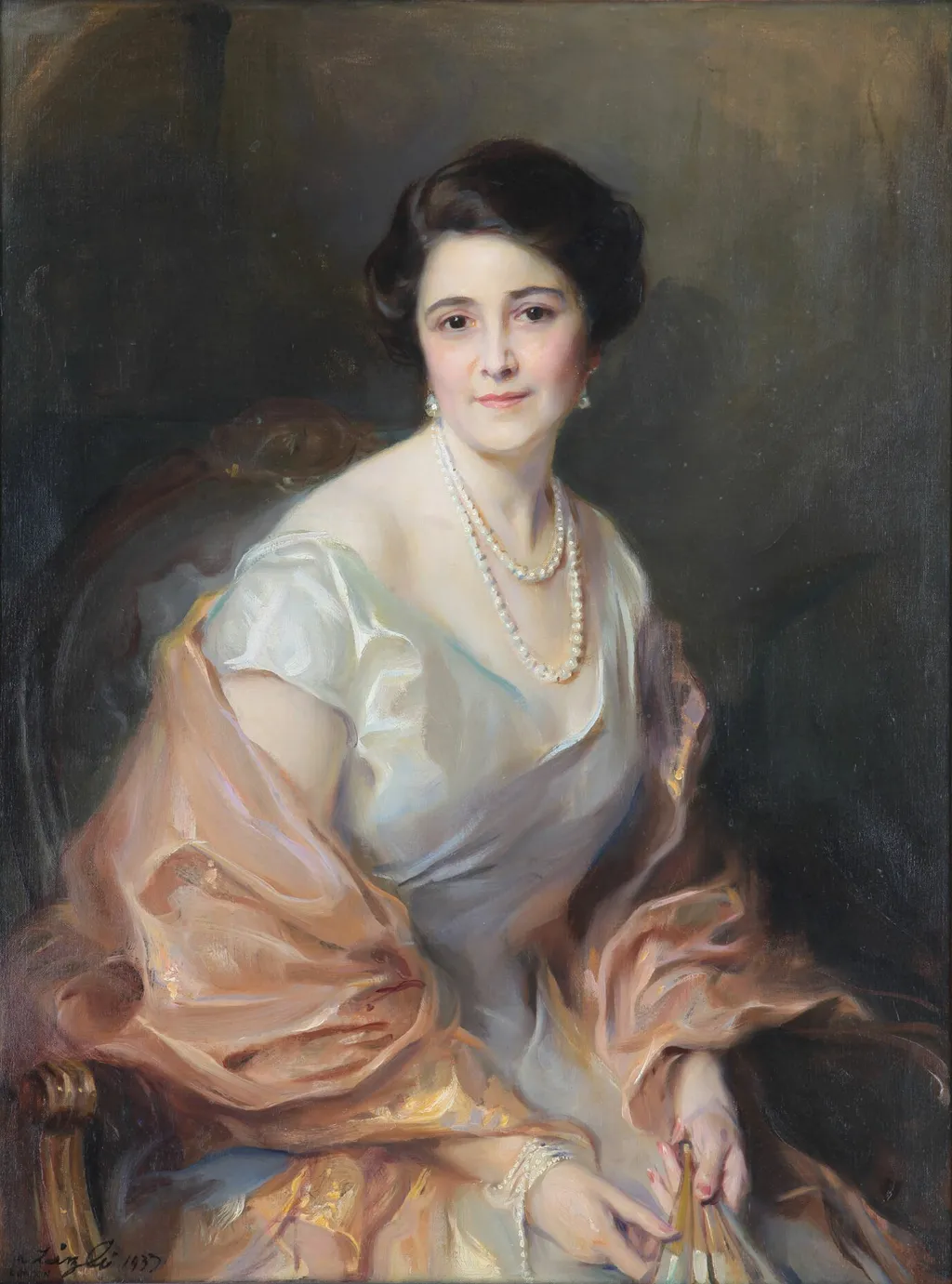 Portrait of Elizabeth Gottschalk de Hirsch, by Philip de László, oil, 1933