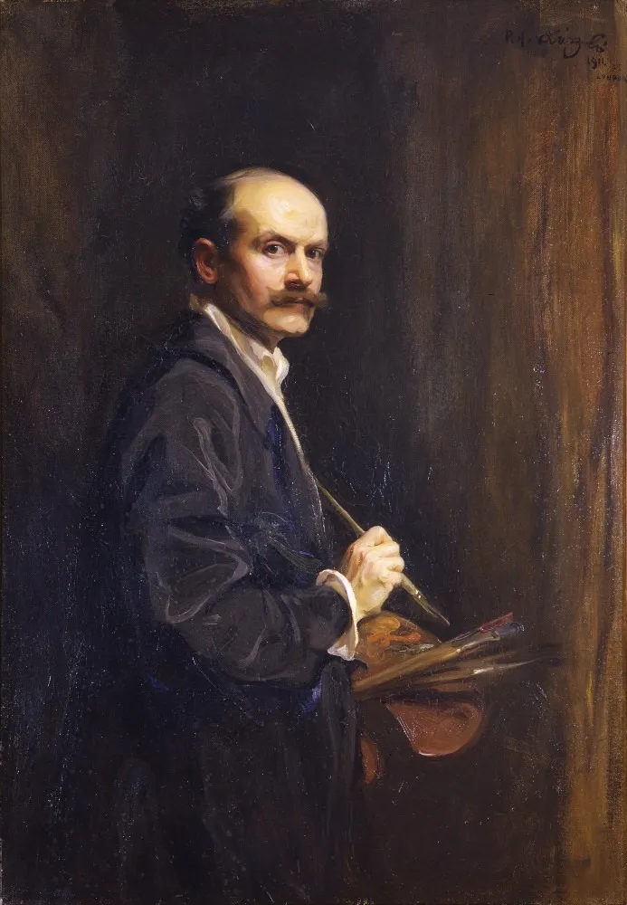 Self-portrait of Philip Alexius László de Lombos, by Philip de László, oil, 1911