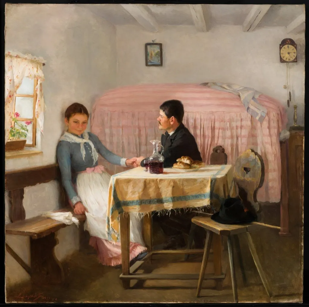 Serious Question, by Philip de László, oil, 1897