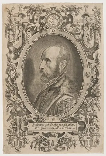 Abraham Ortelius (Wortels), by Philip Galle