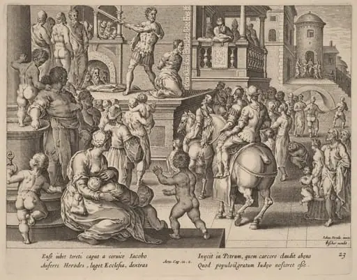 Beheading of Saint James, by Philip Galle