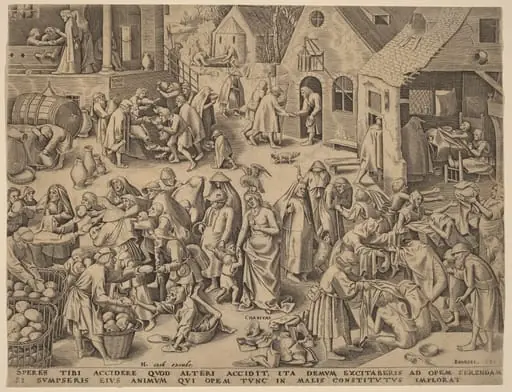Charity [recto], by Philip Galle