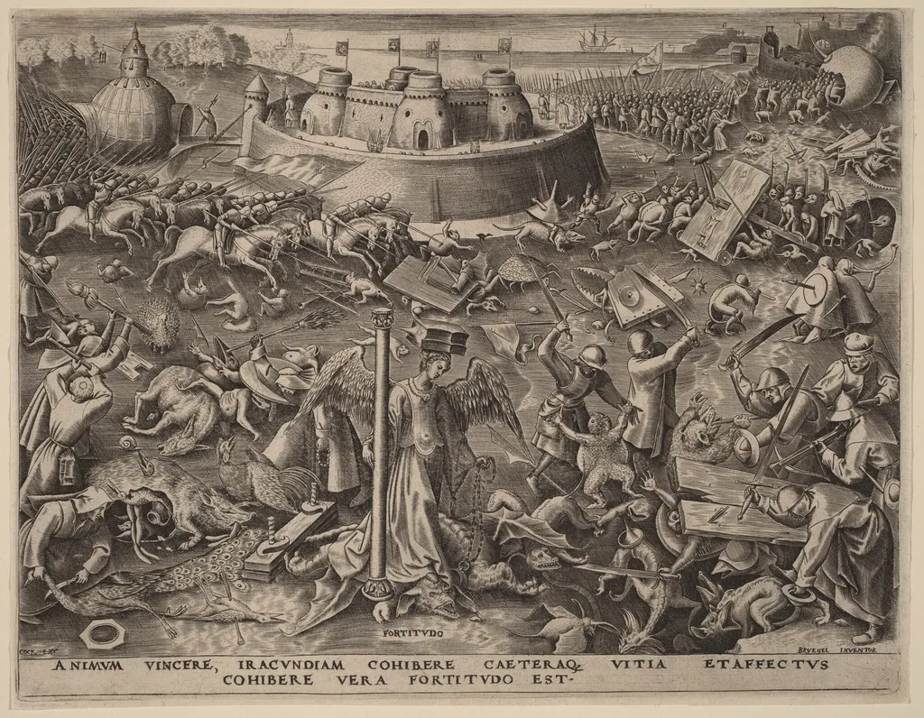 Fortitude, by Philip Galle, ink, 1559