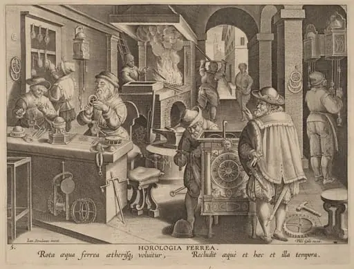 Horologia Ferrea (Iron Clocks), by Philip Galle