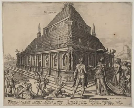 Mausolaeum (The Tomb of Mausolus at Halicarnassus), by Philip Galle