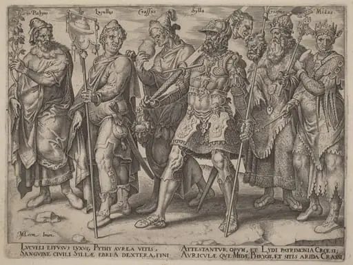 Notorious Examples of Wealth from Antiquity, by Philip Galle