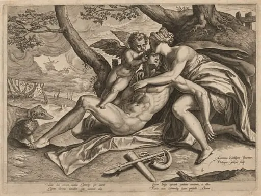 The Death of Adonis, by Philip Galle