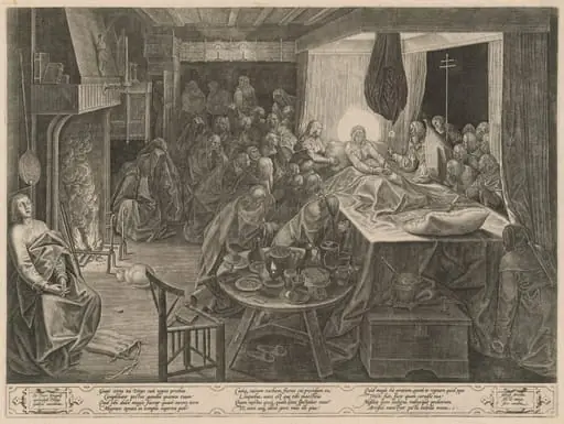 The Death of the Virgin, by Philip Galle