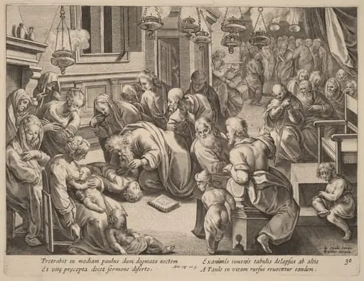 The Fall of Euthychus, by Philip Galle