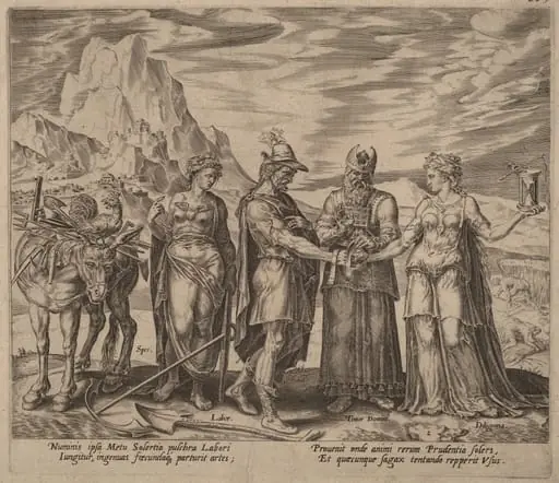 The Marriage of Labor and Diligence, by Philip Galle