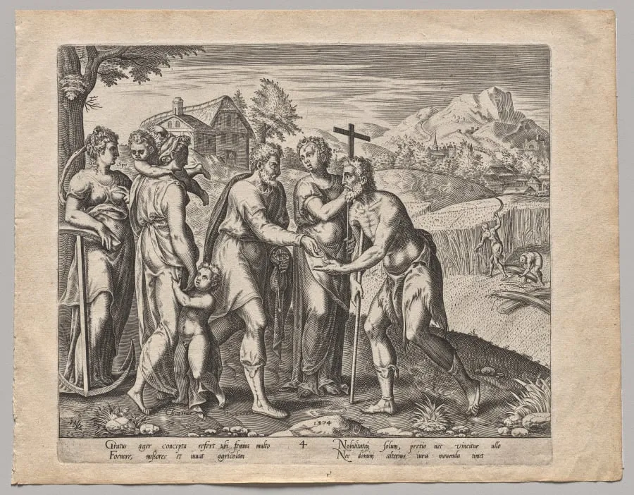 The Seed finding Good Earth, by Philip Galle, 1574