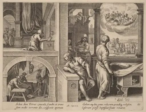 The Vision of Saint Peter, by Philip Galle