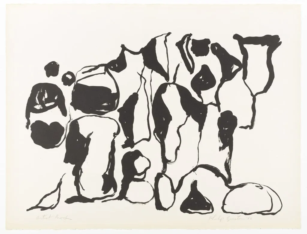 Untitled, by Philip Guston, ink, 1966