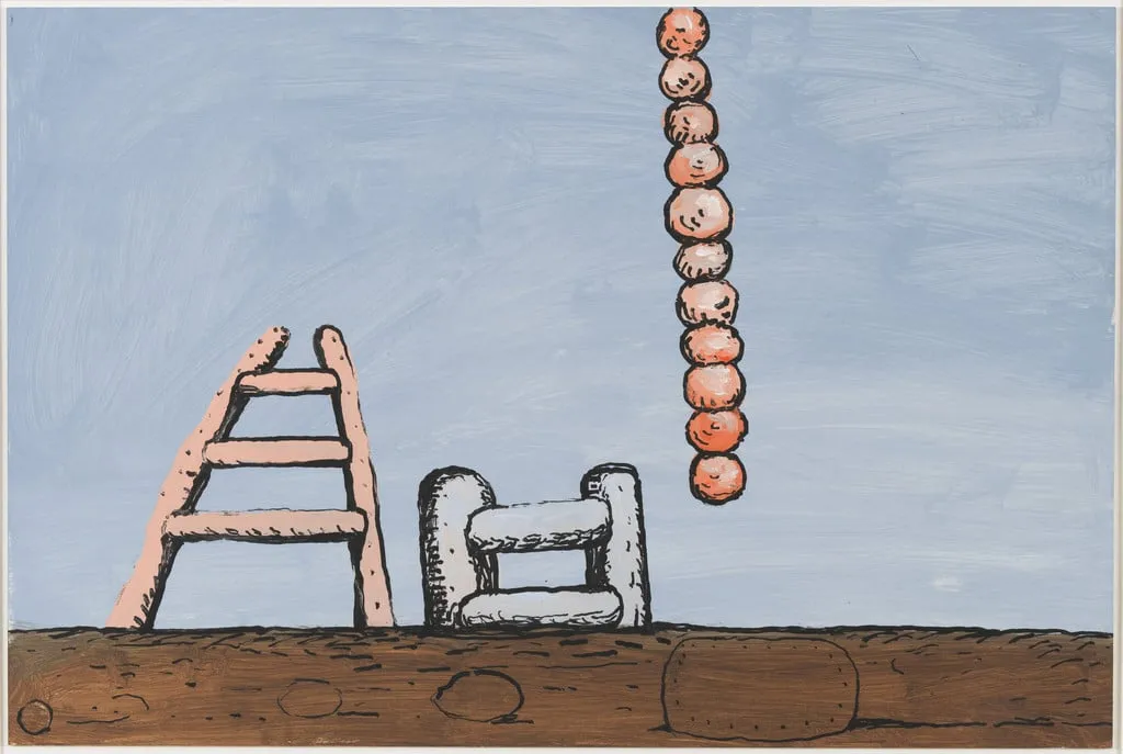 Untitled, by Philip Guston, acrylic, 1980