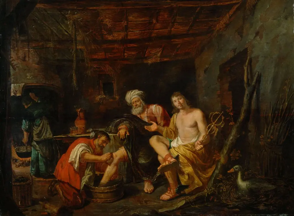 Mercury and Jupiter in the House of Philemon and Baucis, by Philip Gyselaer