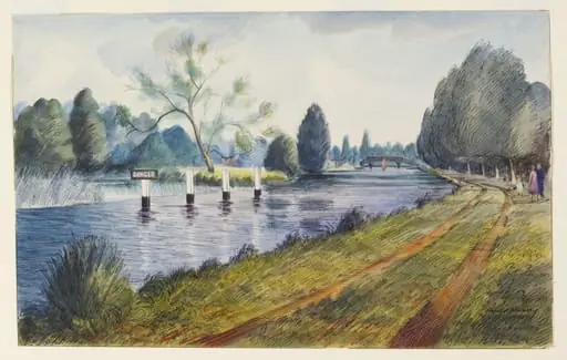Weir, near Hurley, by Philip Hussey