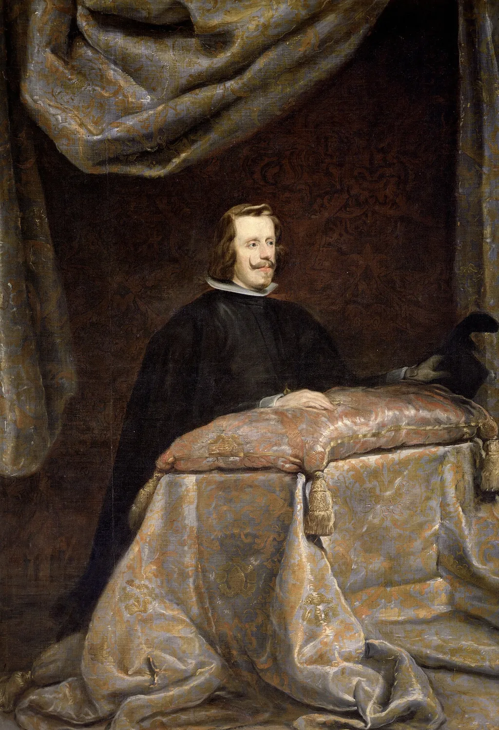 Philip IV in prayer, oil, 1655