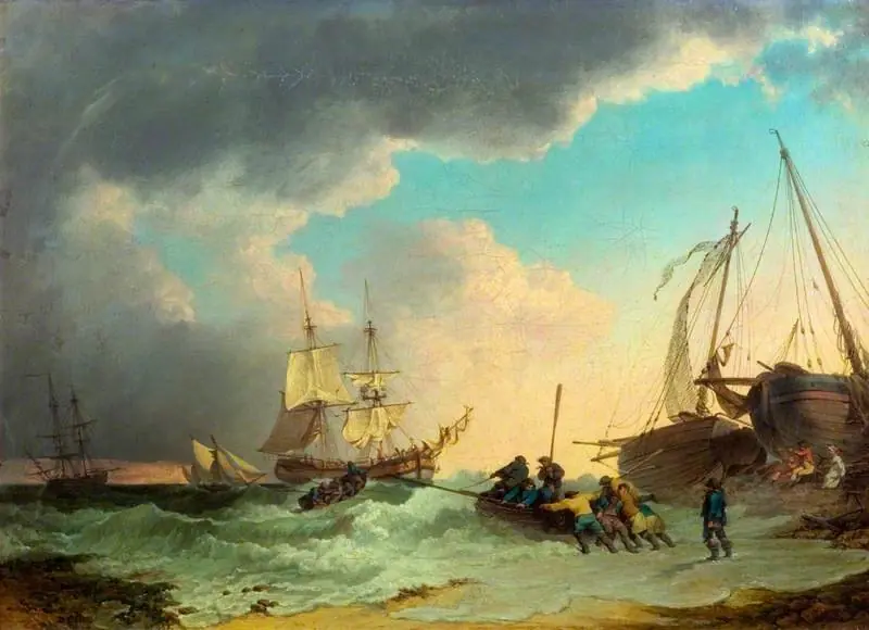 A Sea Piece, by Philip James de Loutherbourg