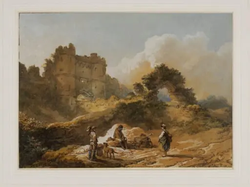 Carisbrooke Castle, Isle of Wight, by Philip James de Loutherbourg