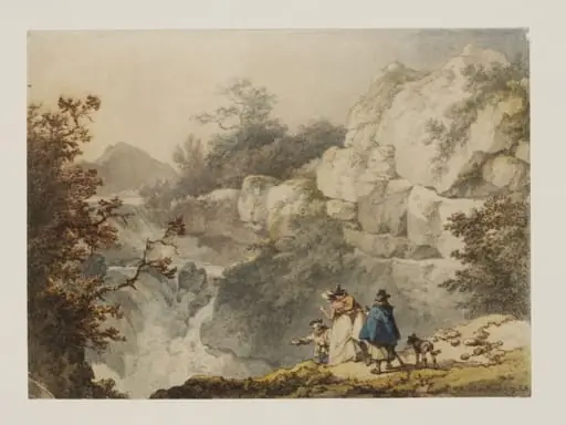 Cataract on the Llugwy, near Conway, by Philip James de Loutherbourg