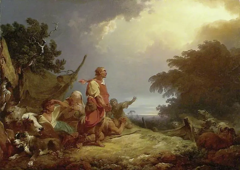 The Angel appearing to the Shepherds, by Philip James de Loutherbourg